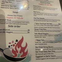 Menu June 2023   at Zhang Bistro in New Orleans