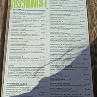 English menu at Dschungel in Vienna