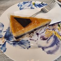 Vegan mango-chocolate cake at La Fontana in Esztergom