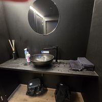 Sink at toilet at IzyCoffee - Langemunt in Ghent