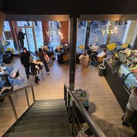 Interior seen from upstairs at IzyCoffee - Langemunt in Ghent