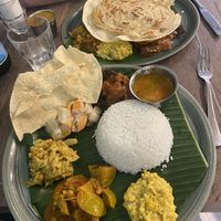 A thali and an xl thali (both baratha)  at Le Petit Veg in Paris