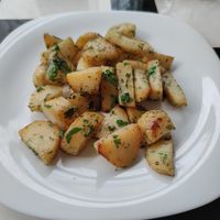 Stewed potatoes with herbs at Dream House in Sofia