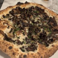 Mushroom pizza 🤩  at Nina Pizza - St-Jean-Baptiste in Quebec