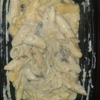 Vegan mushroom pasta at The Vegan Lasagna Garden - Cloud Kitchen in San Francisco