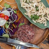 Mushroom larb at Pure Vegan Heaven - Food Stall in Koh Phangan