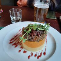 Vegan haggis at Teuchters Bar in Edinburgh