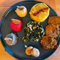 Turkish delight sample plate. All vegan and all gluten free.  at LEVEL - Vegan & Gluten Free in Antalya