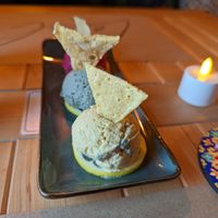 Trio of Hummus at LEVEL - Vegan & Gluten Free in Antalya