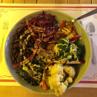 Rainbow bowl - 190TL   at LEVEL - Vegan & Gluten Free in Antalya