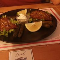 Gefüllte Weinblätter mit Bratling at LEVEL - Vegan & Gluten Free in Antalya