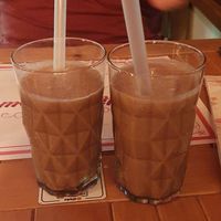 Haselnuss schoko schmoothie at LEVEL - Vegan & Gluten Free in Antalya