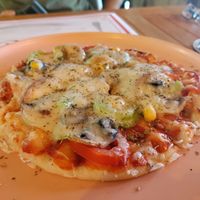Veggie pizza at LEVEL - Vegan & Gluten Free in Antalya