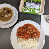 Spicy butterbean stew, onion soup and a freezer meal at Food Works Sharrow in Sheffield