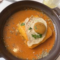 Francesinha  at A Minha Avó in Lisbon