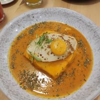 Francesinha at A Minha Avó in Lisbon