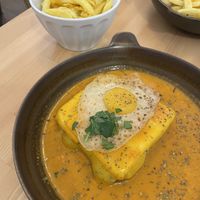 Francesinha  at A Minha Avó in Lisbon