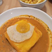 Francesinha at A Minha Avó in Lisbon