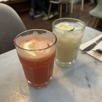 Strawberry and Coco-lime lemonades at A Minha Avó in Lisbon