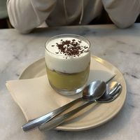 Doce da casa - mousse with biscuits, cream and chocolate at A Minha Avó in Lisbon