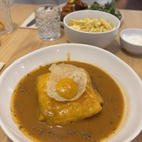 vegan francesinha  at A Minha Avó in Lisbon
