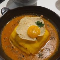 Francesinha at A Minha Avó in Lisbon