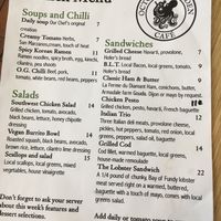 Menu - June 2018 at An Octopus' Garden Cafe in Alma