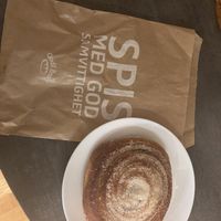 Take away Cinnamon bun  at Godt Brød in Bergen