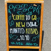 Advertising outside  at Veg Box in Duebendorf