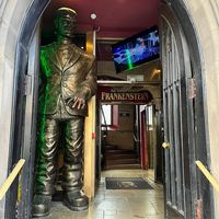 Main entrance at Frankenstein and Bier Keller in Edinburgh