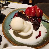 Vegan mud cake at Harrigan's Hunter Valley in Pokolbin