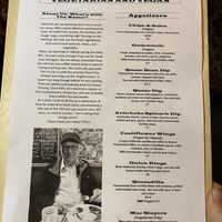 Menu at Foreign Muck in Saltash