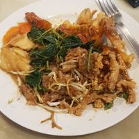 Tasted amazing.. i just wanted to try it all! Not visually stunning! at Happy Vege Restaurant in Kuala Terengganu