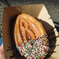 Waffle from above at Adam & Eve Waffles in Berlin