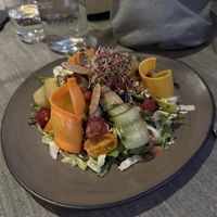 Autumn salad   at Hornox in Zermatt