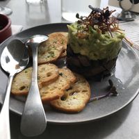 Mushrooms & avo  at Deck Cafe in Rothbury