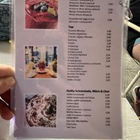 Menu  at Dreiviertel in Cologne