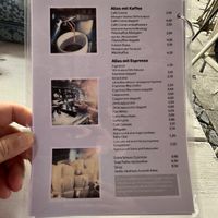 Menu  at Dreiviertel in Cologne