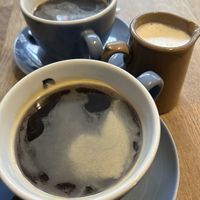 Coffees & oat   at The Mad Merchant Coffee House in Plymouth