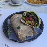 Burrito vegano at Ol'Days in Buenos Aires