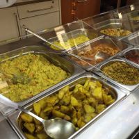 part of the buffet - charged by weight - vegan clearly marked at Rama in Riga