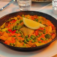 Vegetable paella at El Gran Sol in Tenerife