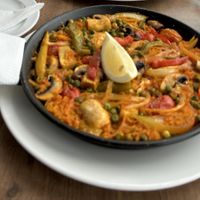 vegetable paella  at El Gran Sol in Tenerife