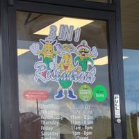 Photo of logo and hours at 3 in 1 Restaurant in Indianapolis