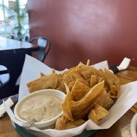 Vegan chips and queso   at 3 in 1 Restaurant in Indianapolis