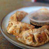 Wontons at Wok And Slice in North London