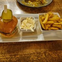 Vegan burger at The Widdrington Inn in Morpeth