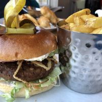 Moving Mountains burger   at The Widdrington Inn in Morpeth