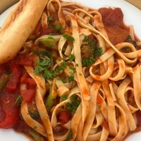 Pasta Marinara at Fishlips Waterfront Bar & Grill in Cape Canaveral