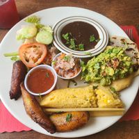 the Vegan Bliss plate - sooo delicious at La Macarena in New Orleans